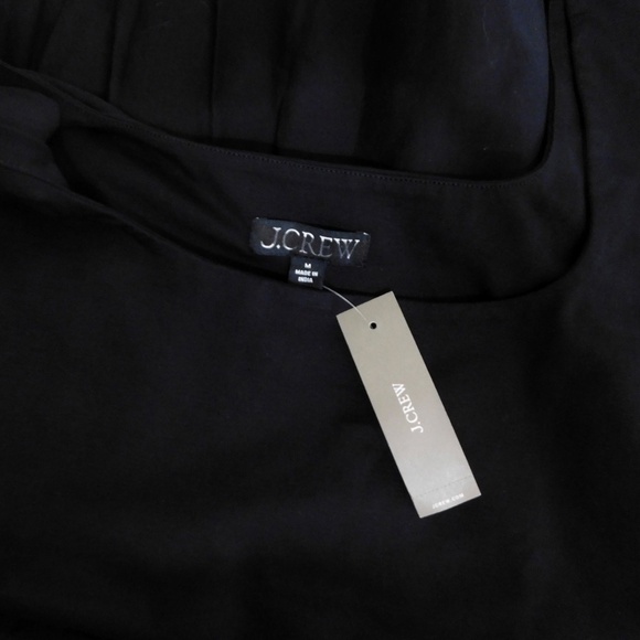 NWT!! J. CREW Black Drop-Waist Mixy Dress Tank Midi Dropwaist Solid Medium - Picture 12 of 16